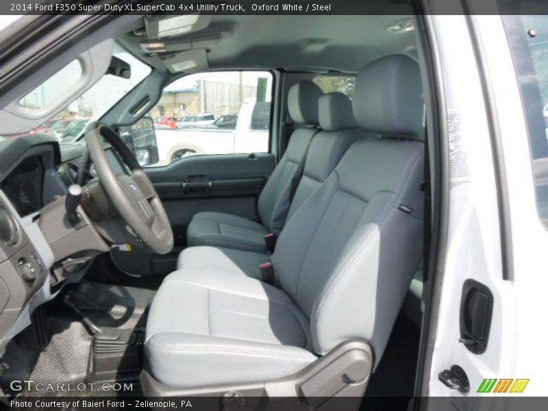 Oxford White / Steel 2014 Ford F350 Super Duty XL SuperCab 4x4 Utility Truck