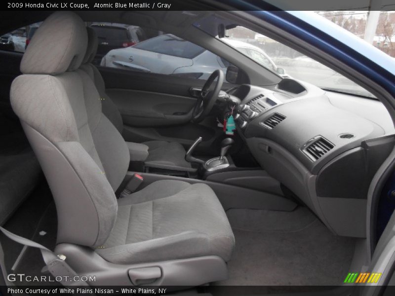 Atomic Blue Metallic / Gray 2009 Honda Civic LX Coupe