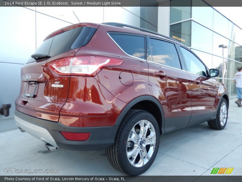 Sunset / Medium Light Stone 2014 Ford Escape SE 1.6L EcoBoost