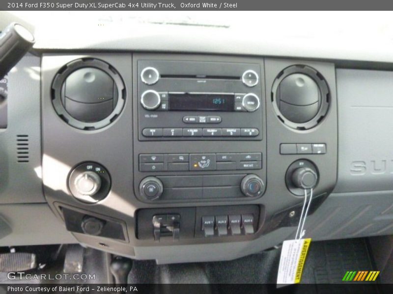 Oxford White / Steel 2014 Ford F350 Super Duty XL SuperCab 4x4 Utility Truck