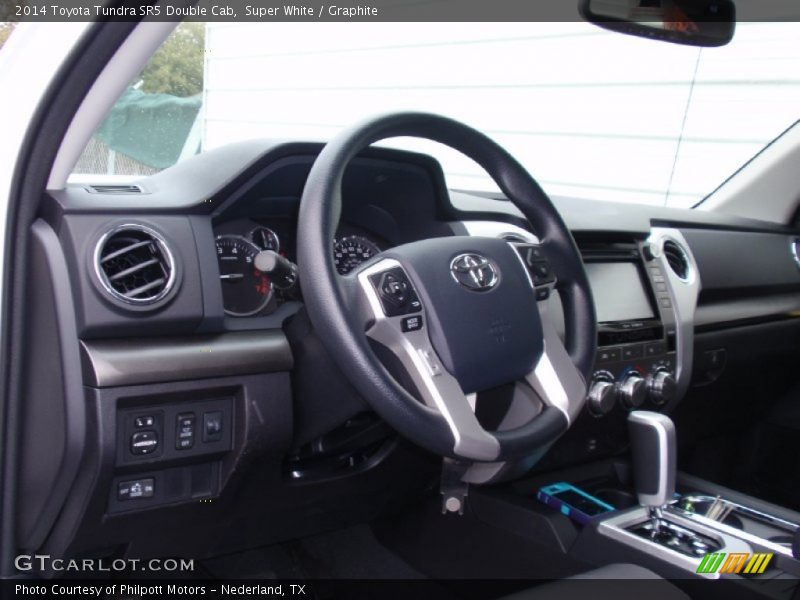 Super White / Graphite 2014 Toyota Tundra SR5 Double Cab