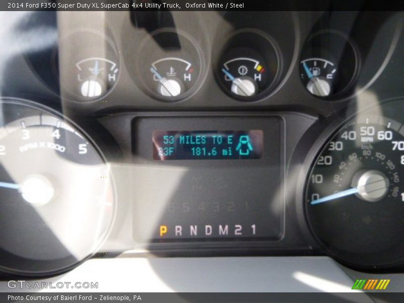 Oxford White / Steel 2014 Ford F350 Super Duty XL SuperCab 4x4 Utility Truck