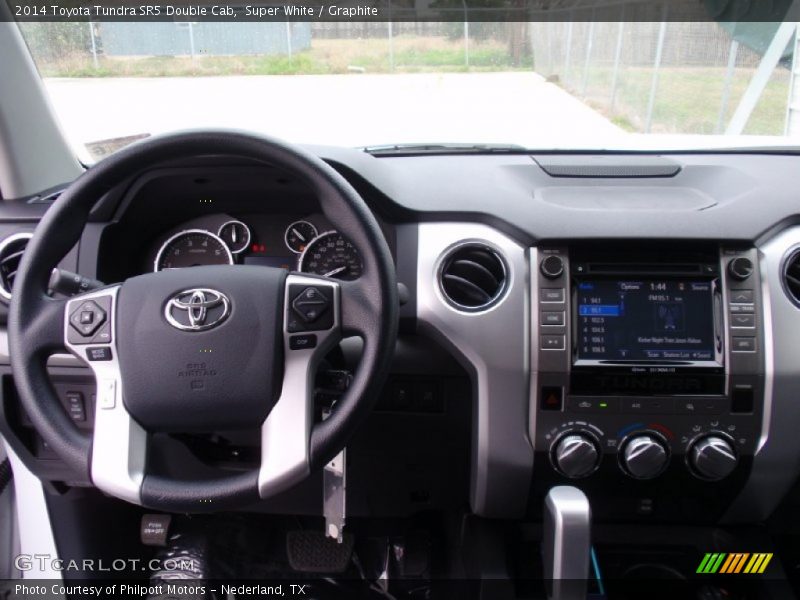 Super White / Graphite 2014 Toyota Tundra SR5 Double Cab