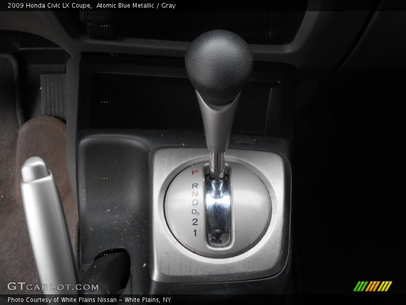 Atomic Blue Metallic / Gray 2009 Honda Civic LX Coupe