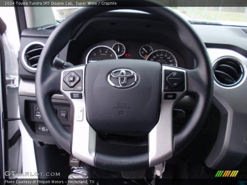 Super White / Graphite 2014 Toyota Tundra SR5 Double Cab