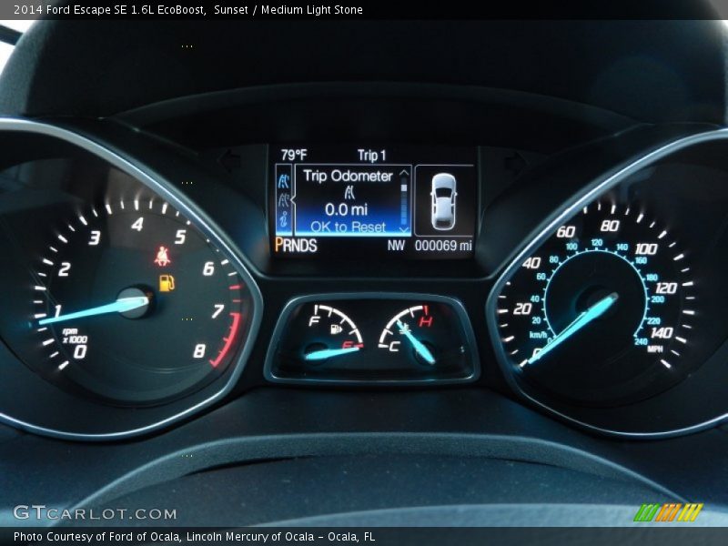 Sunset / Medium Light Stone 2014 Ford Escape SE 1.6L EcoBoost