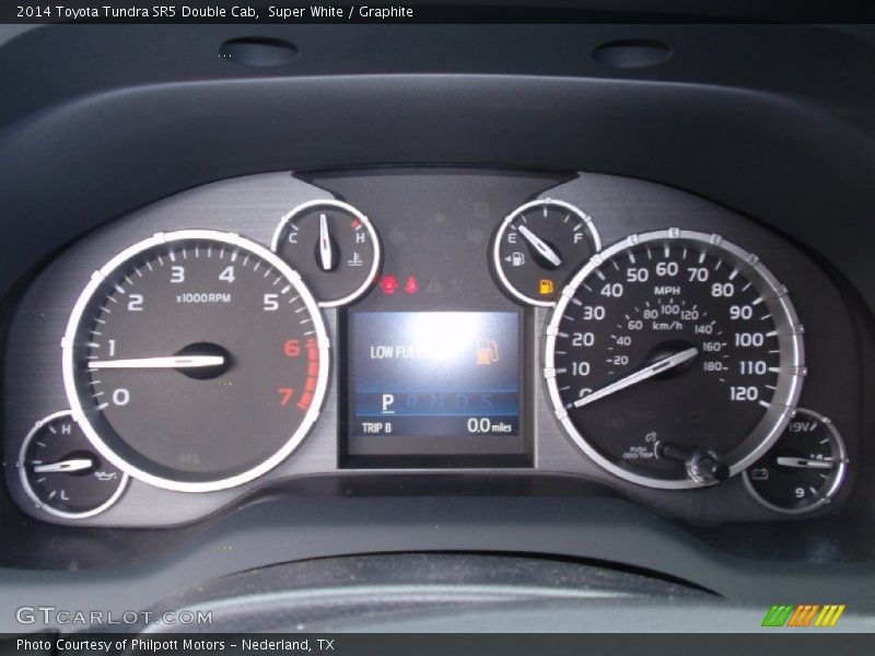 Super White / Graphite 2014 Toyota Tundra SR5 Double Cab