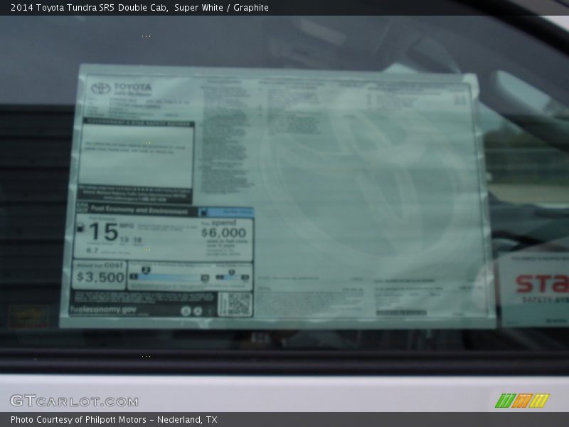 Super White / Graphite 2014 Toyota Tundra SR5 Double Cab