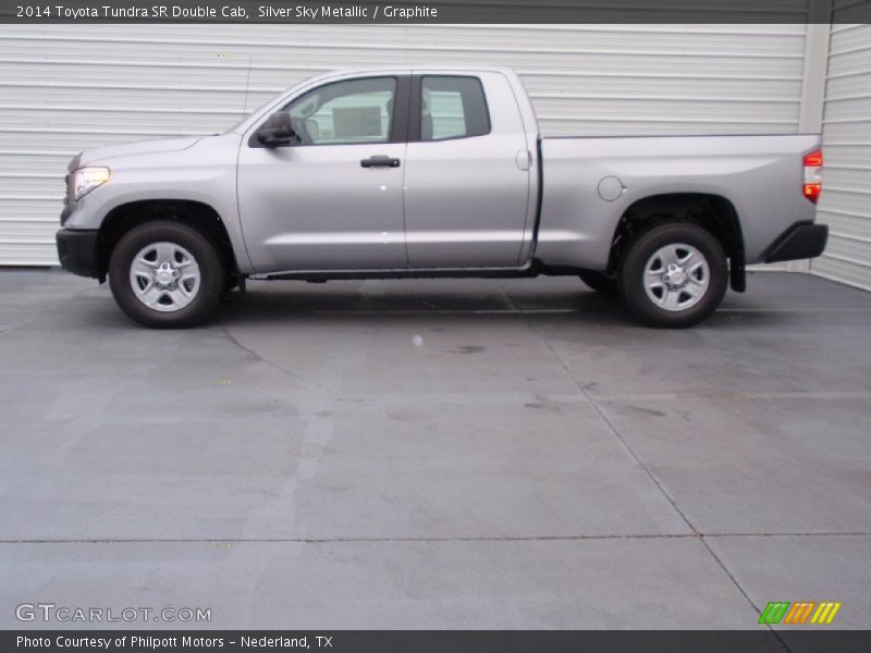 Silver Sky Metallic / Graphite 2014 Toyota Tundra SR Double Cab