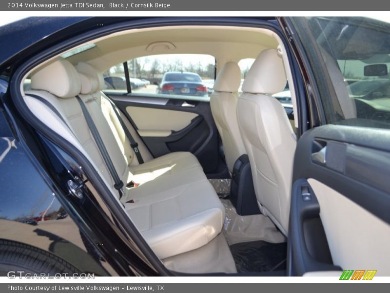 Black / Cornsilk Beige 2014 Volkswagen Jetta TDI Sedan
