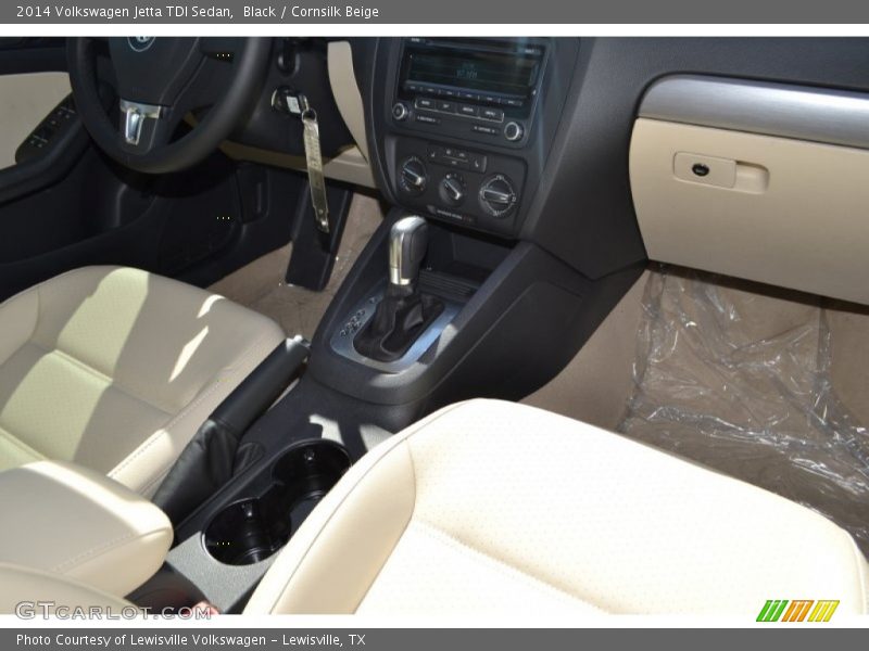 Black / Cornsilk Beige 2014 Volkswagen Jetta TDI Sedan