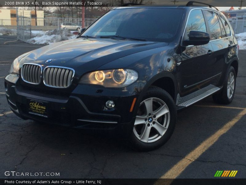 Black Sapphire Metallic / Tobacco 2008 BMW X5 4.8i