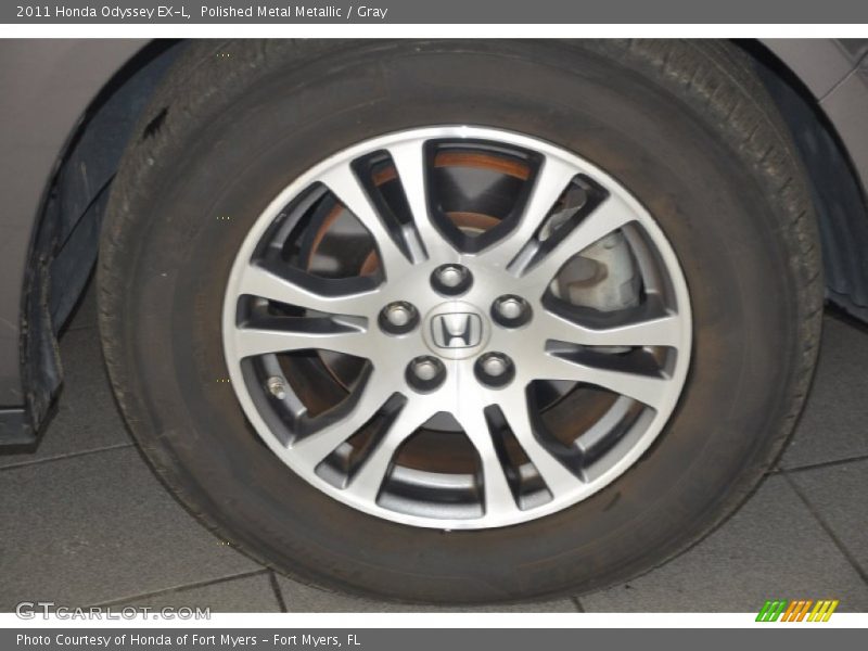 Polished Metal Metallic / Gray 2011 Honda Odyssey EX-L