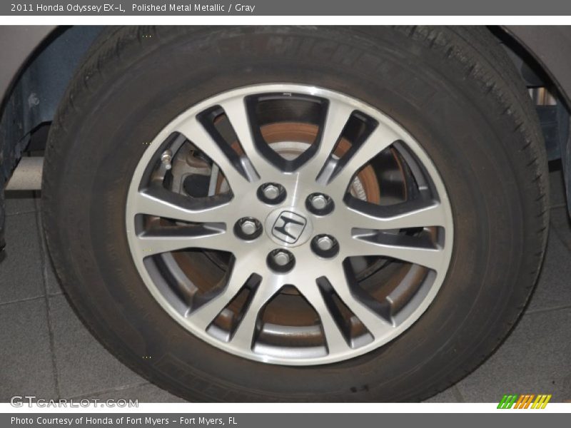 Polished Metal Metallic / Gray 2011 Honda Odyssey EX-L