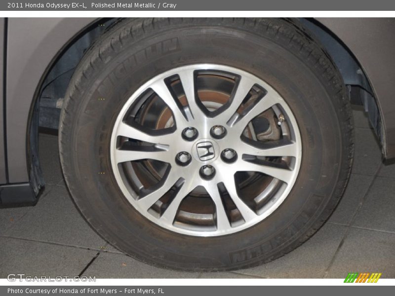 Polished Metal Metallic / Gray 2011 Honda Odyssey EX-L