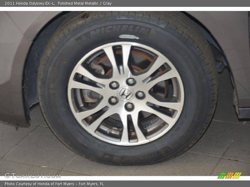 Polished Metal Metallic / Gray 2011 Honda Odyssey EX-L