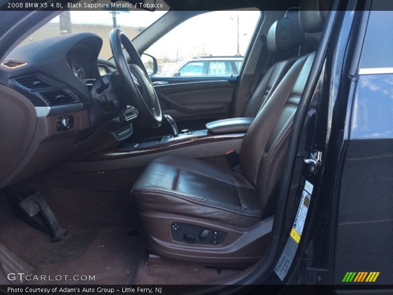 Black Sapphire Metallic / Tobacco 2008 BMW X5 4.8i