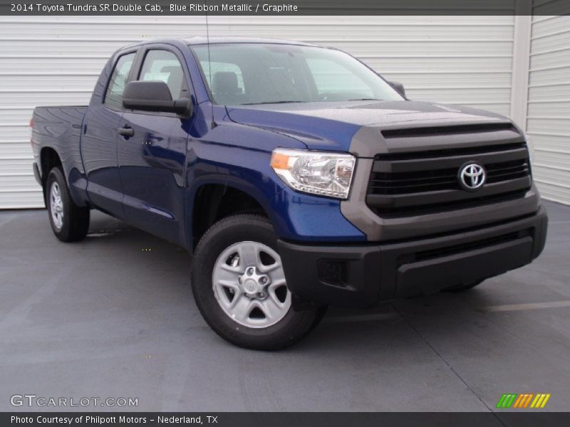 Blue Ribbon Metallic / Graphite 2014 Toyota Tundra SR Double Cab