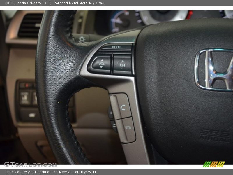 Polished Metal Metallic / Gray 2011 Honda Odyssey EX-L
