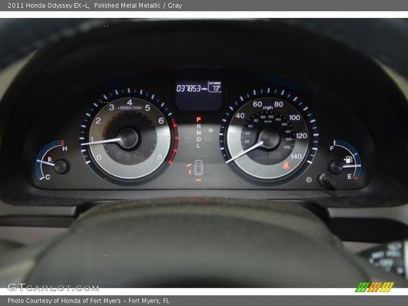 Polished Metal Metallic / Gray 2011 Honda Odyssey EX-L