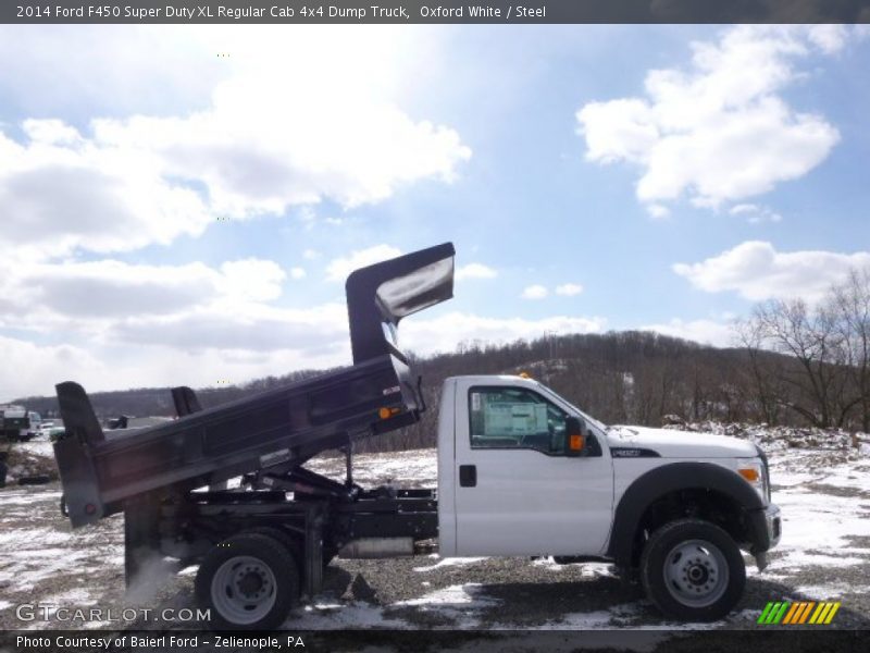 Oxford White / Steel 2014 Ford F450 Super Duty XL Regular Cab 4x4 Dump Truck