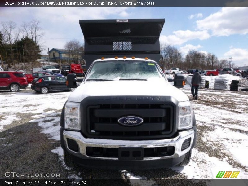Oxford White / Steel 2014 Ford F450 Super Duty XL Regular Cab 4x4 Dump Truck