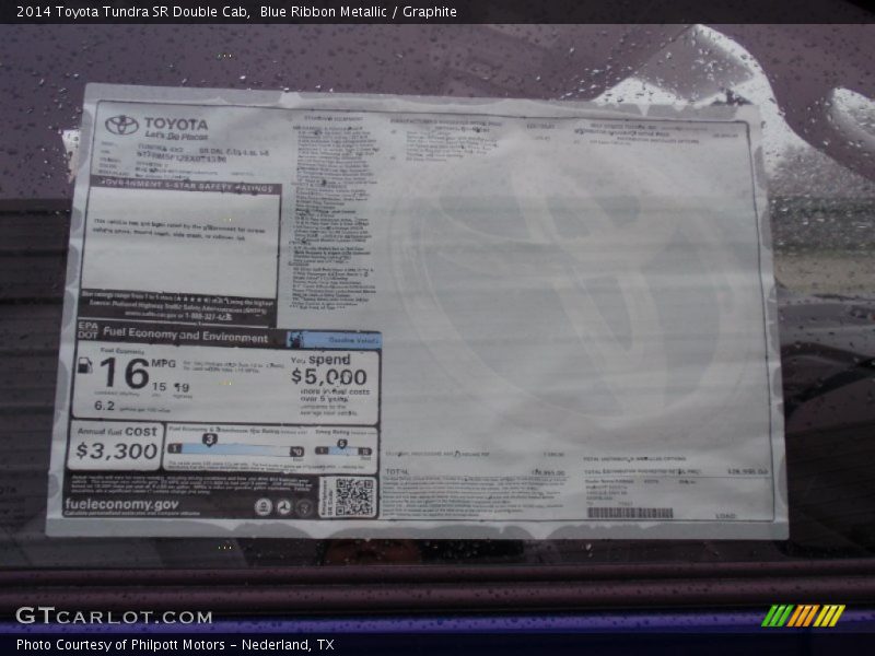 Blue Ribbon Metallic / Graphite 2014 Toyota Tundra SR Double Cab