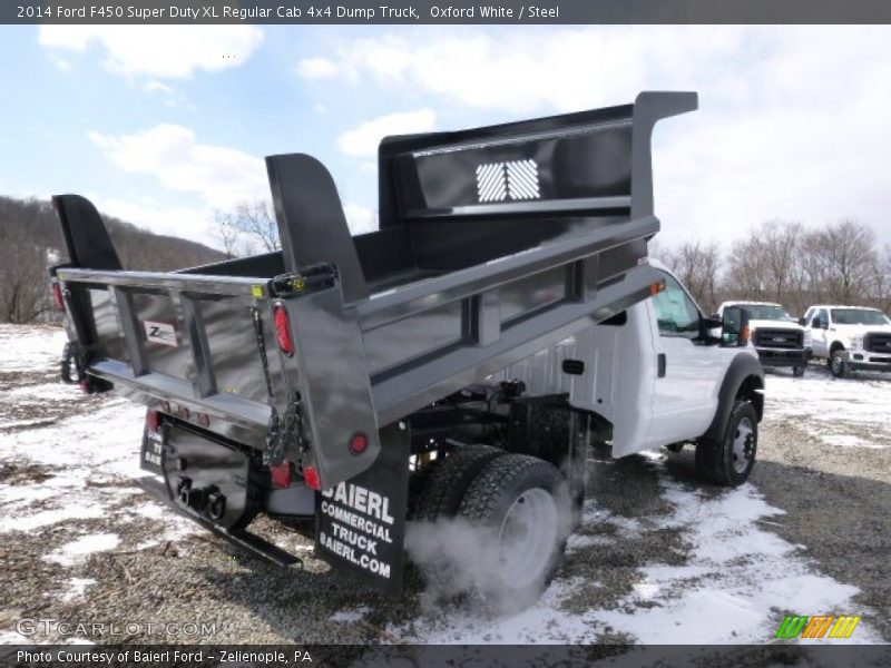 Oxford White / Steel 2014 Ford F450 Super Duty XL Regular Cab 4x4 Dump Truck