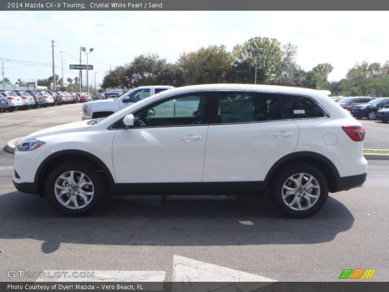 Crystal White Pearl / Sand 2014 Mazda CX-9 Touring