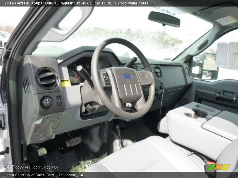 Oxford White / Steel 2014 Ford F450 Super Duty XL Regular Cab 4x4 Dump Truck