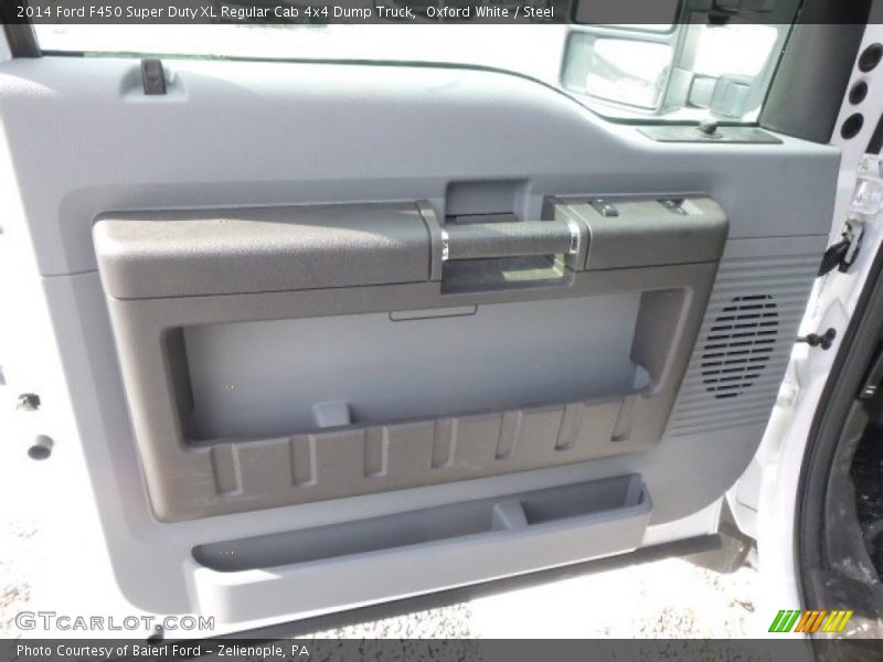 Oxford White / Steel 2014 Ford F450 Super Duty XL Regular Cab 4x4 Dump Truck