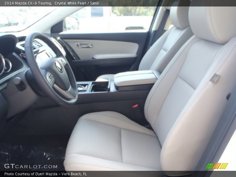 Front Seat of 2014 CX-9 Touring