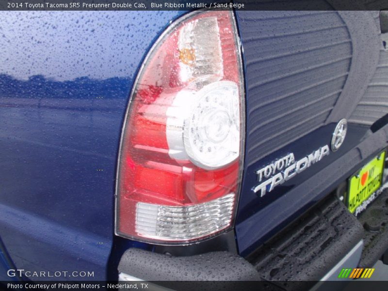 Blue Ribbon Metallic / Sand Beige 2014 Toyota Tacoma SR5 Prerunner Double Cab