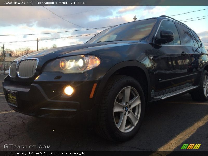 Black Sapphire Metallic / Tobacco 2008 BMW X5 4.8i