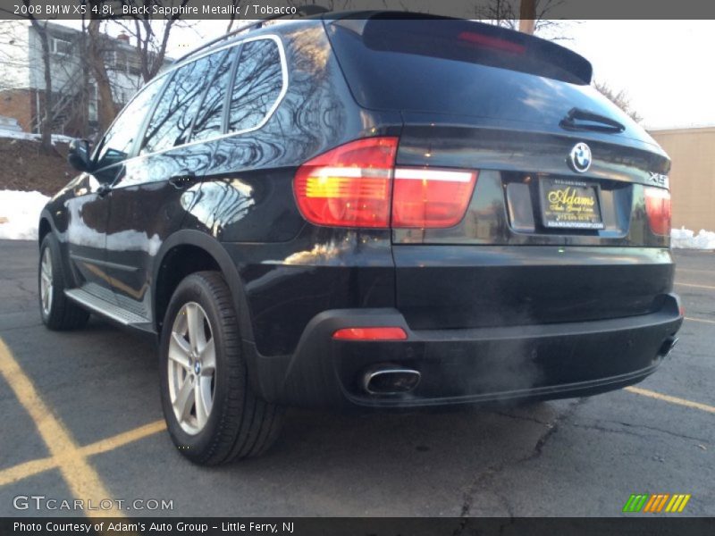 Black Sapphire Metallic / Tobacco 2008 BMW X5 4.8i