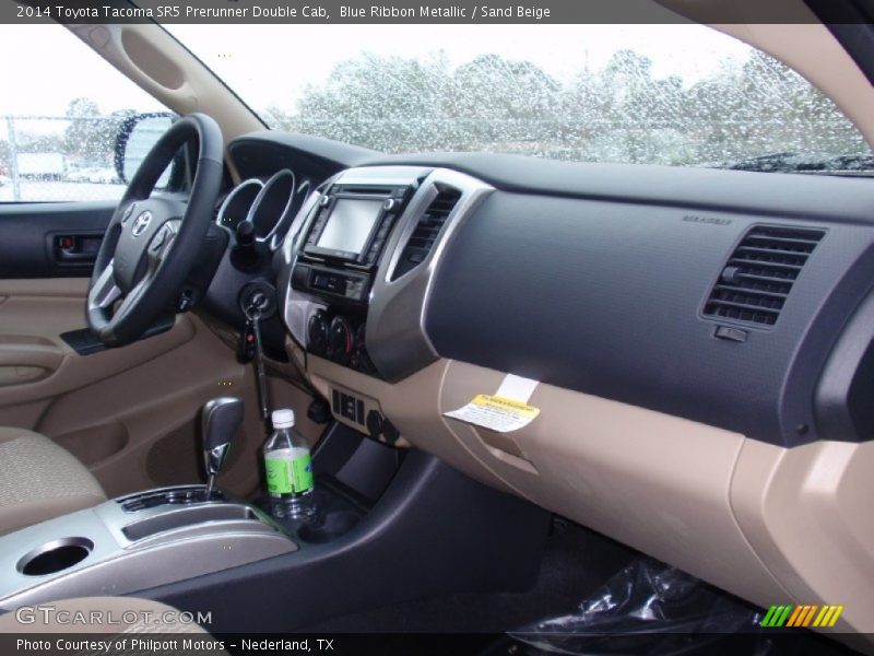 Blue Ribbon Metallic / Sand Beige 2014 Toyota Tacoma SR5 Prerunner Double Cab