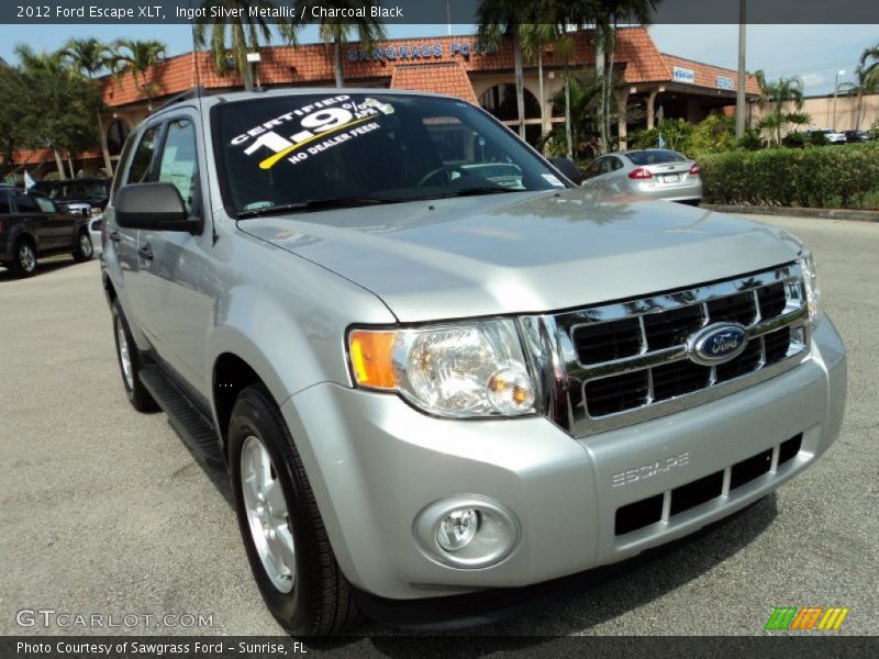 Ingot Silver Metallic / Charcoal Black 2012 Ford Escape XLT