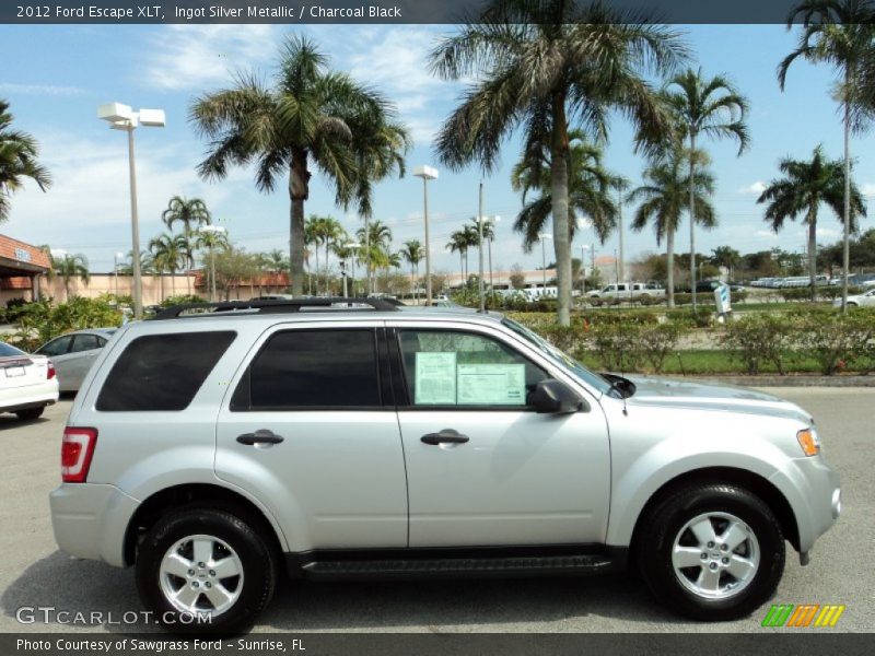 Ingot Silver Metallic / Charcoal Black 2012 Ford Escape XLT