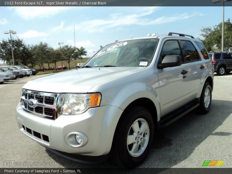 Ingot Silver Metallic / Charcoal Black 2012 Ford Escape XLT