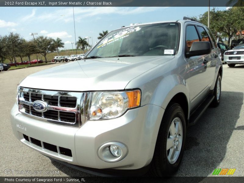 Ingot Silver Metallic / Charcoal Black 2012 Ford Escape XLT