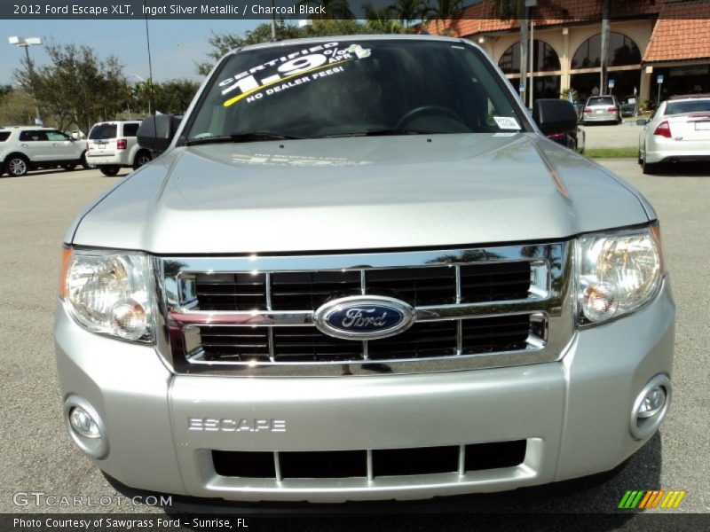Ingot Silver Metallic / Charcoal Black 2012 Ford Escape XLT