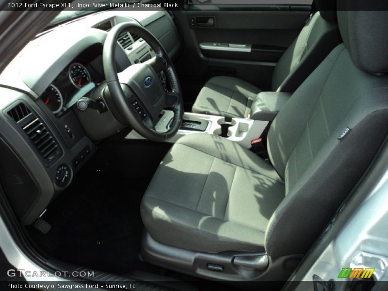 Ingot Silver Metallic / Charcoal Black 2012 Ford Escape XLT
