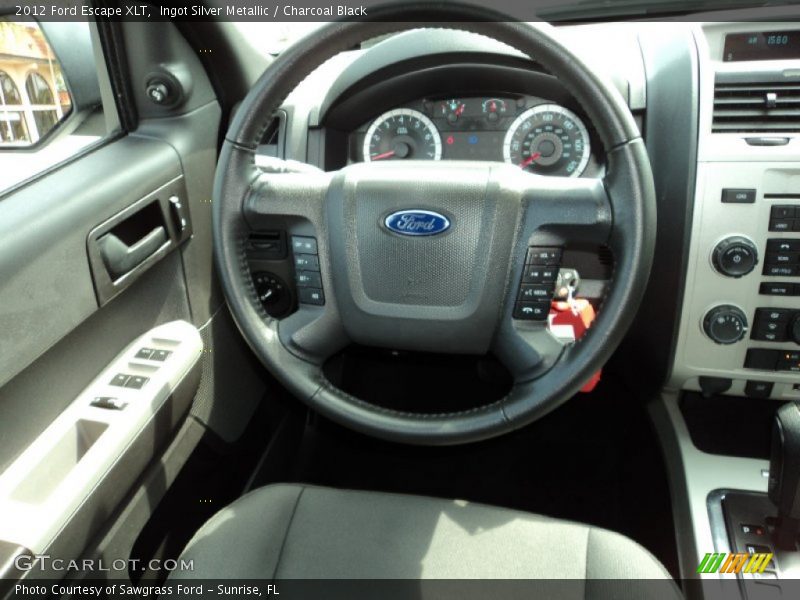 Ingot Silver Metallic / Charcoal Black 2012 Ford Escape XLT