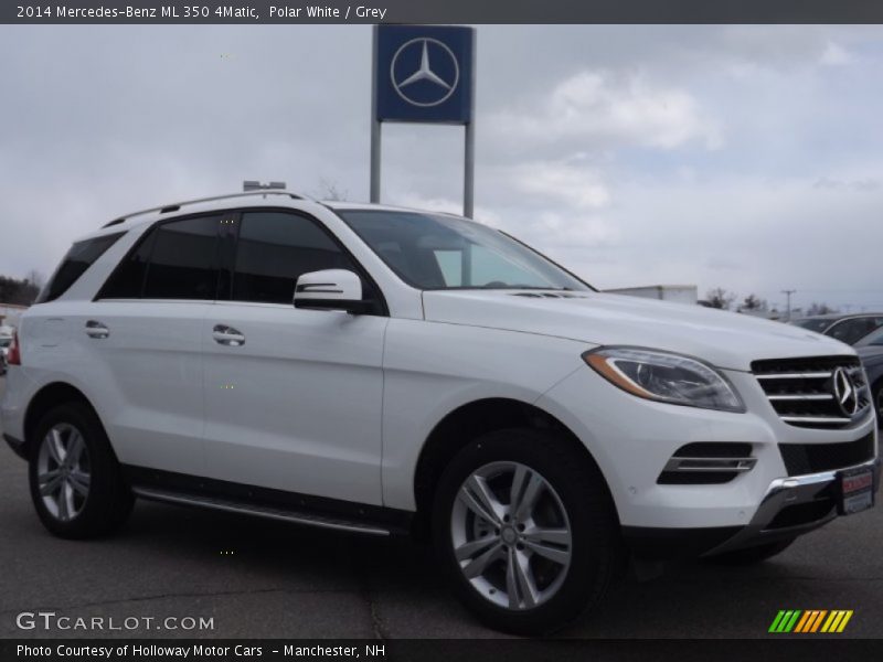Polar White / Grey 2014 Mercedes-Benz ML 350 4Matic