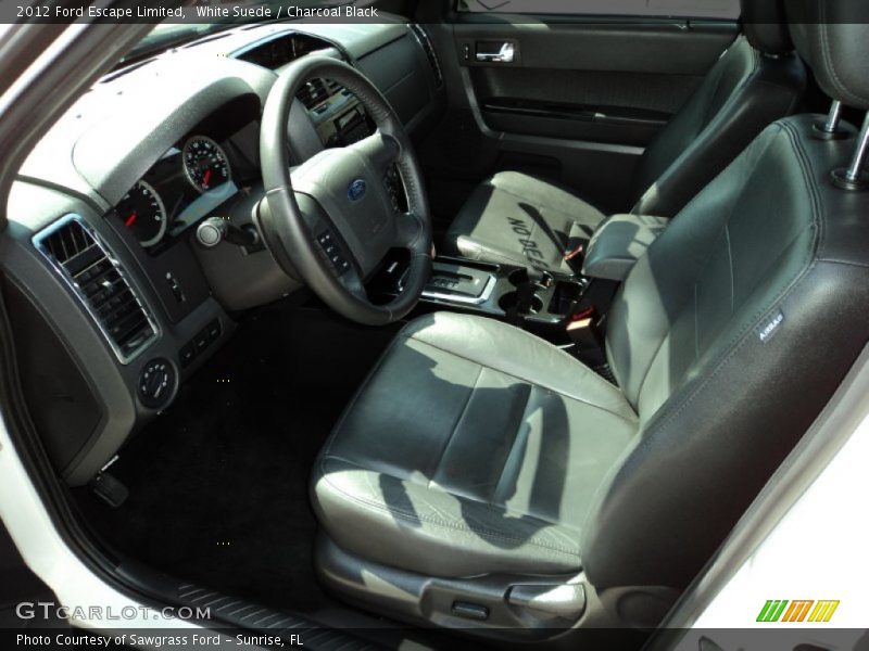 White Suede / Charcoal Black 2012 Ford Escape Limited