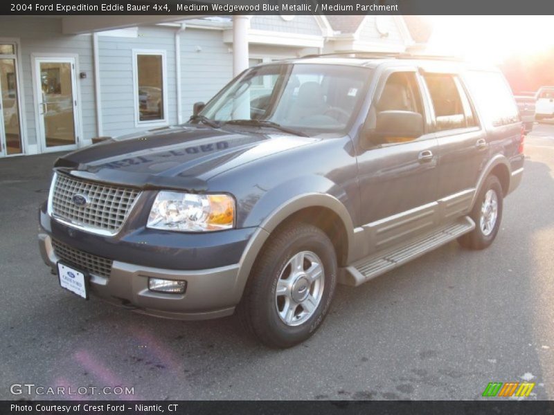 Medium Wedgewood Blue Metallic / Medium Parchment 2004 Ford Expedition Eddie Bauer 4x4