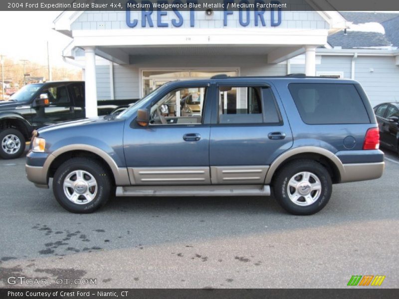 Medium Wedgewood Blue Metallic / Medium Parchment 2004 Ford Expedition Eddie Bauer 4x4