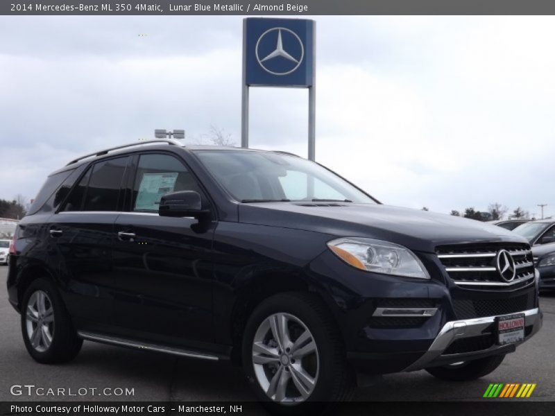 Lunar Blue Metallic / Almond Beige 2014 Mercedes-Benz ML 350 4Matic