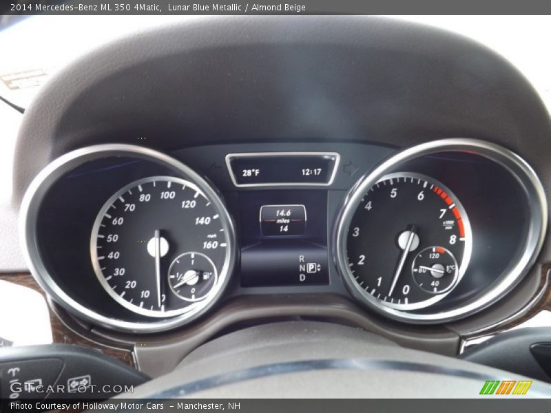 Lunar Blue Metallic / Almond Beige 2014 Mercedes-Benz ML 350 4Matic