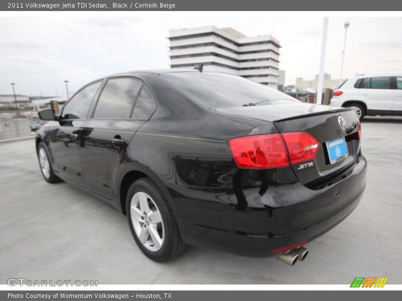 Black / Cornsilk Beige 2011 Volkswagen Jetta TDI Sedan